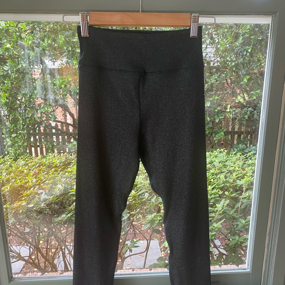 Sparkly blue leggings